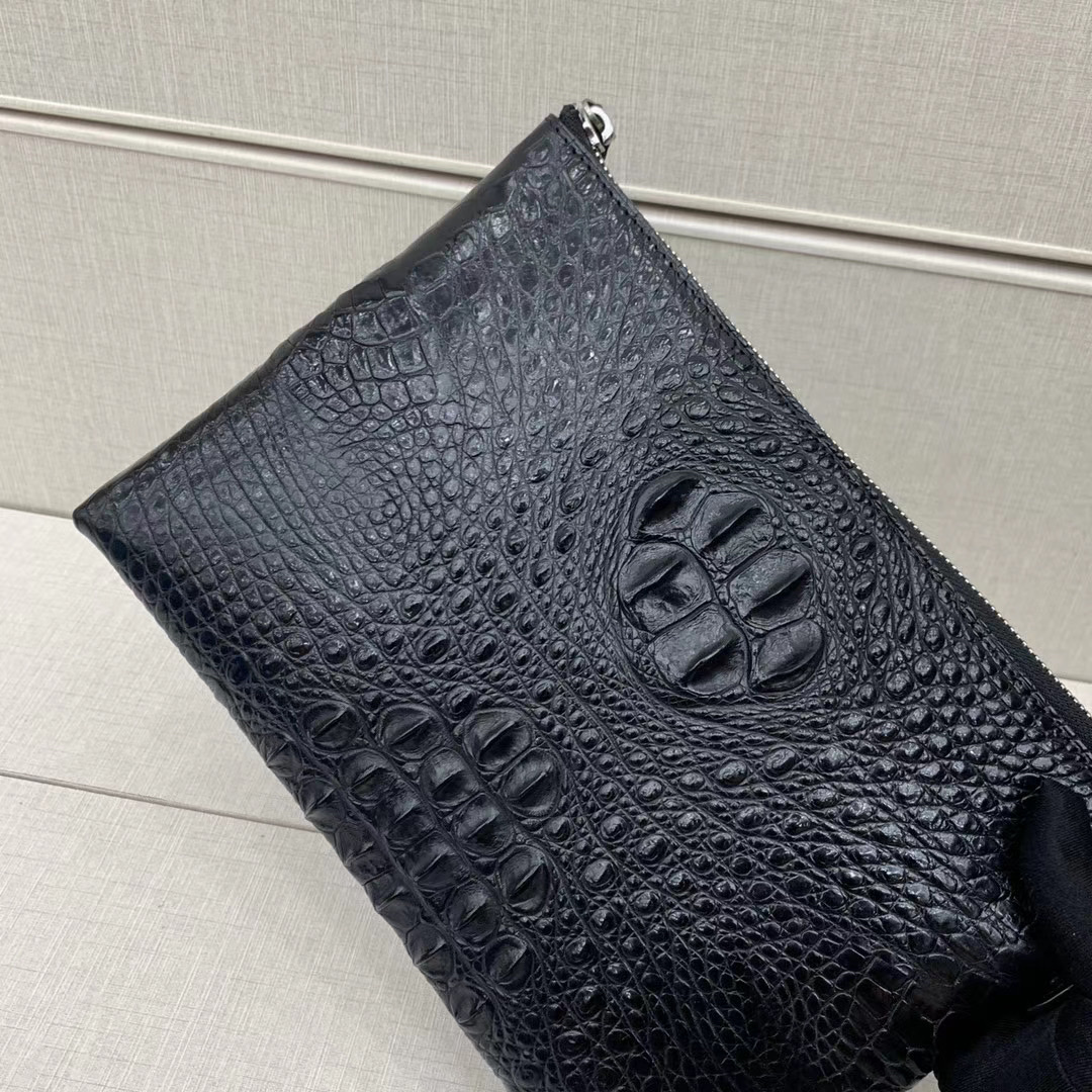 🐊 🐊 Burst Crocodile Envelope Bag Handle Bag [Proud][Proud] The Whole Skin Without Splice [Color][Color] Inside The First Layer Of Cowhide 🐂🐂 Specifications Width 27 Height 18 Thickness 3Cm Specification drawing