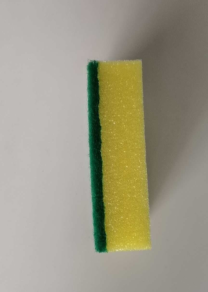 10*7*3  黄绿色海绵百洁布