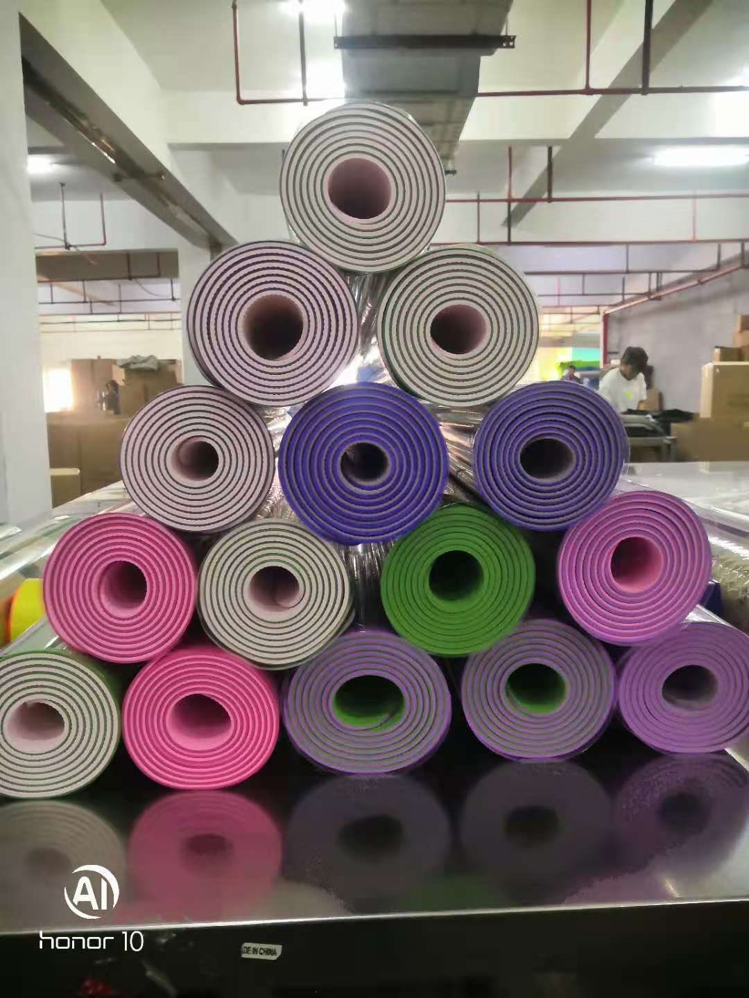 TPE yoga mat details Picture