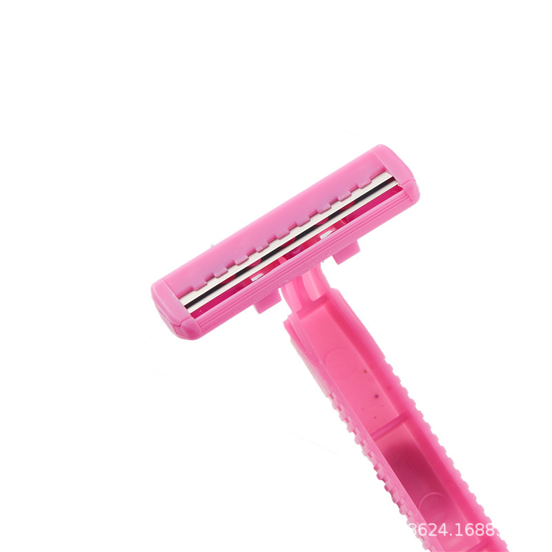 WETELL manufacturer's best-selling disposable manual shaver for women, two-layer stainless steel razor, color bag, portable Application Scenario