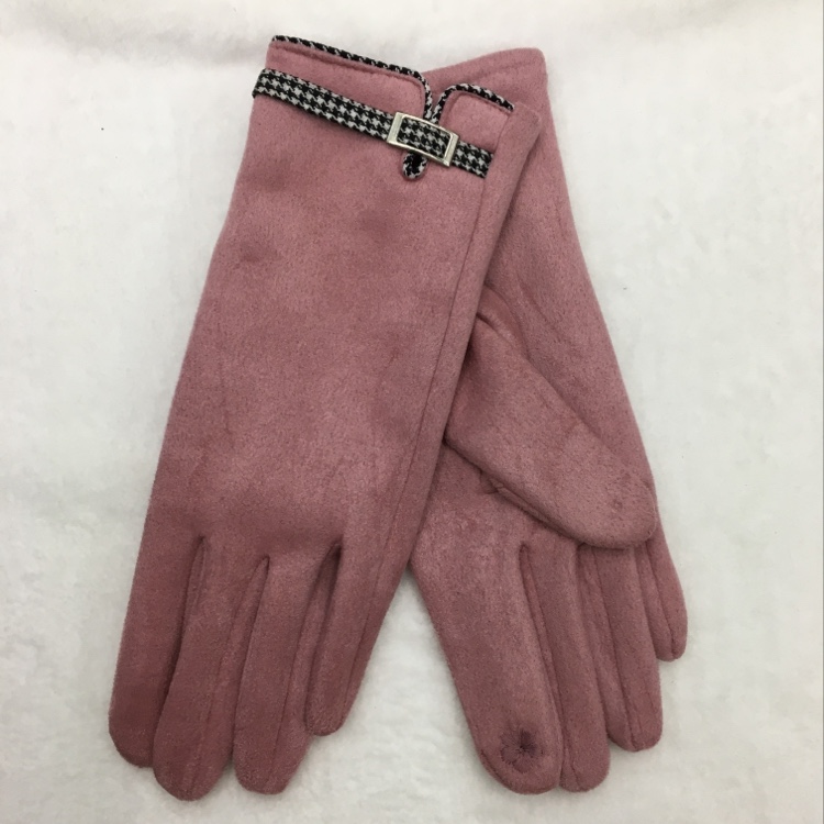 Milk bird plaid gamuza warm guantes de otoño e invierno para mujeres detail image 2