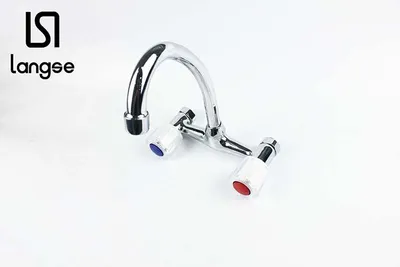 Transparent Hand Wheel Kitchen Up Curved Faucet