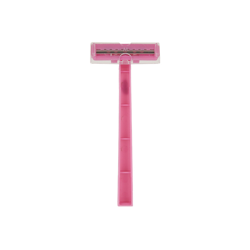 WETELL manufacturer's best-selling disposable manual shaver for women, two-layer stainless steel razor, color bag, portable Specification image
