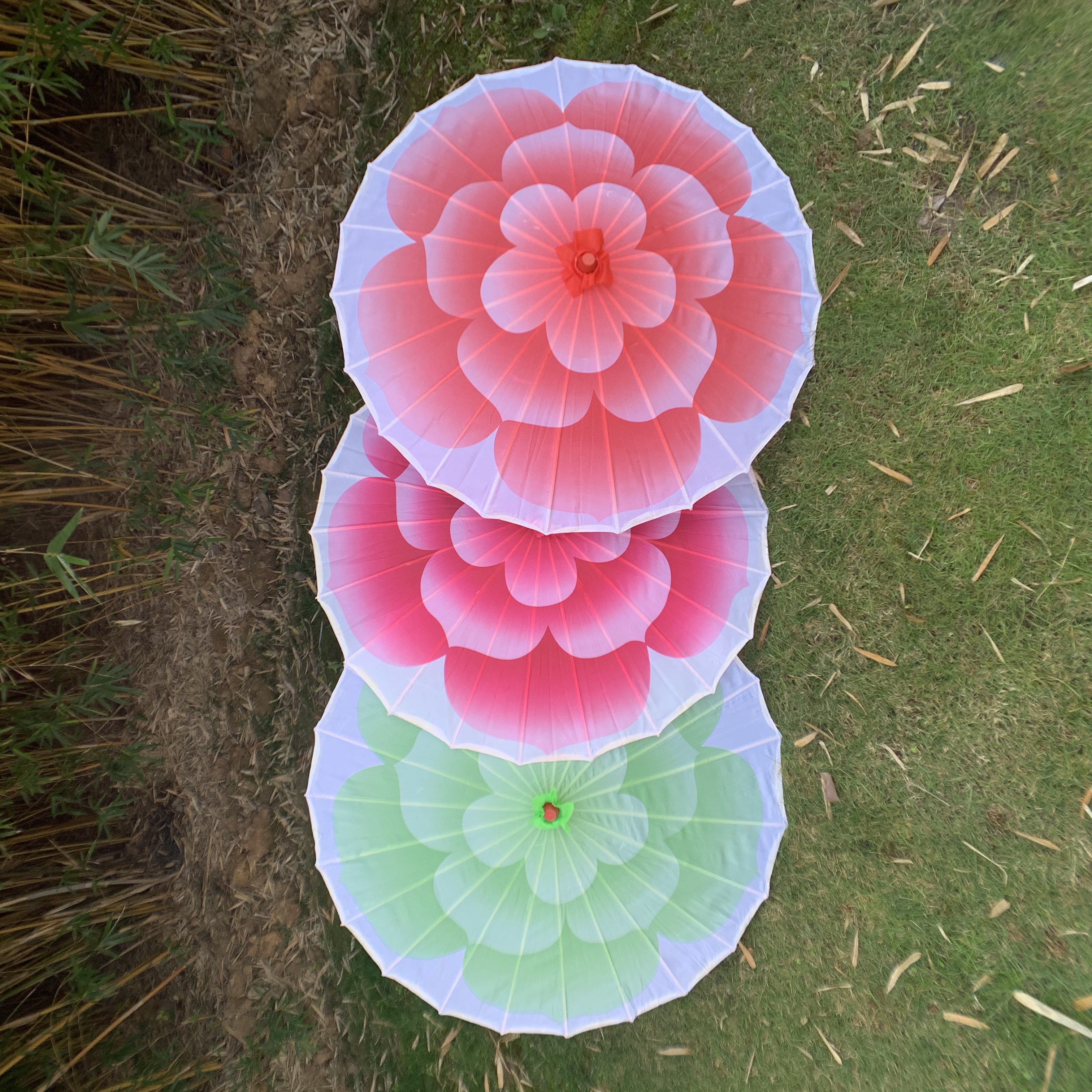 Jasmine Umbrella Photography Prop Umbrella Qipao Catwalk Umbrella Craft Umbrella Dance Umbrella Silk Silk Classical Umbrella Stage Prop Umbrella details Picture