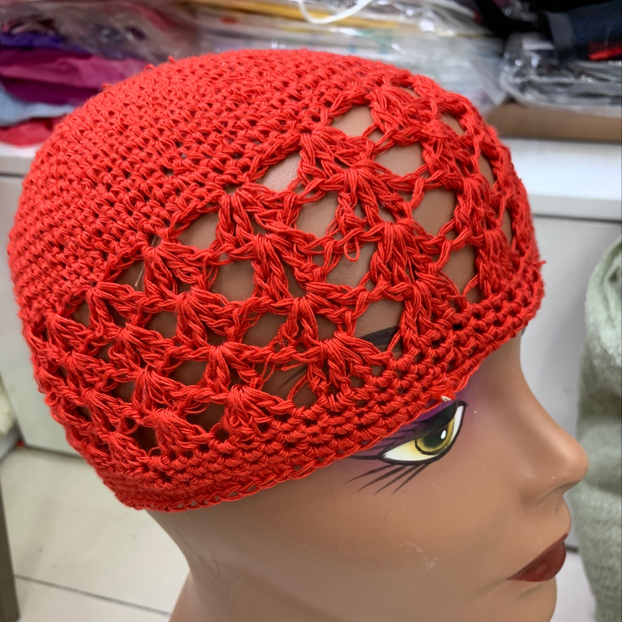 Cotton thread cap, hook cap details Picture