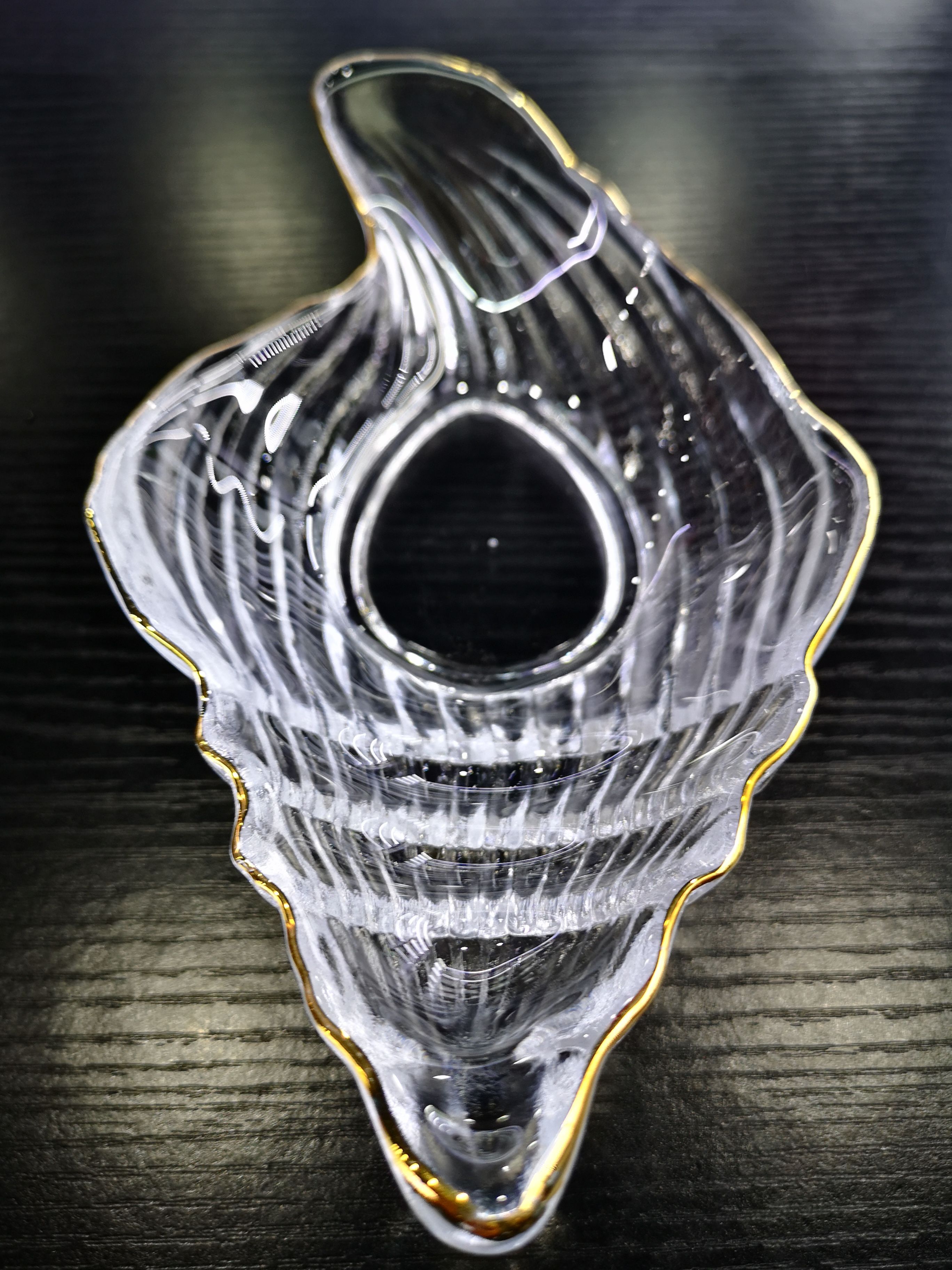 Yiwu quality transparent gold-painted sea line snail bowls, serving bowls, and cooking bowls details Picture