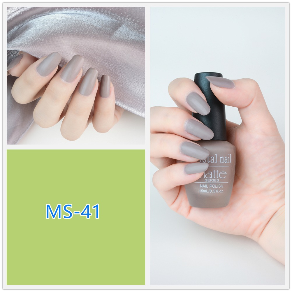 2020 New matte nail Polish wholesale set, Satin long-lasting and non-peelable matte bottle, factory direct sales detail image 2