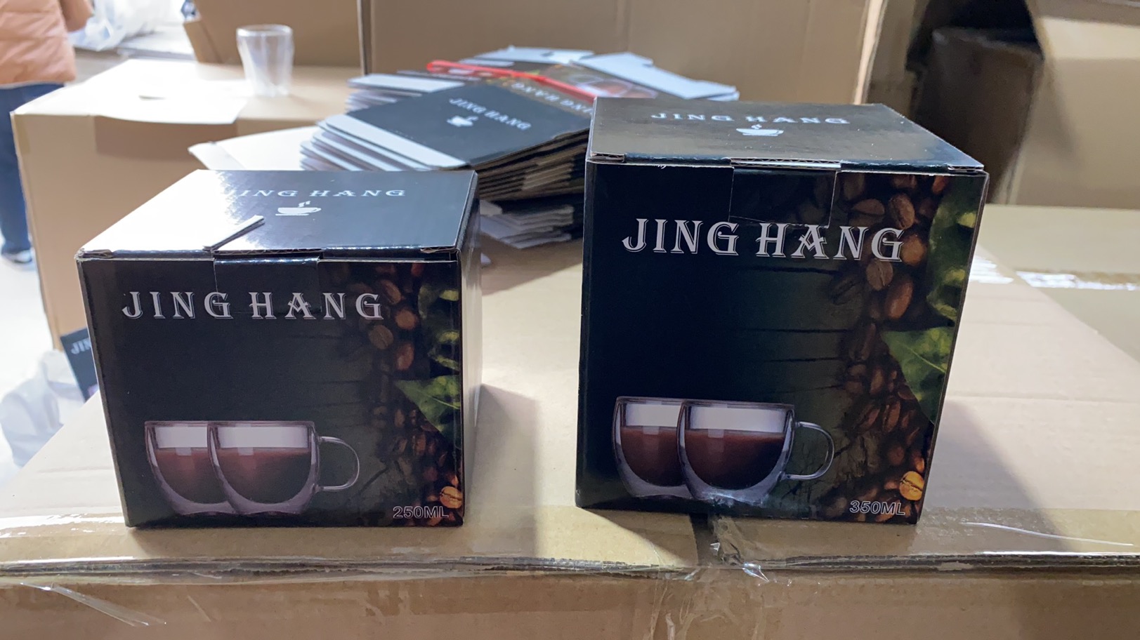 双层杯带手柄细节图