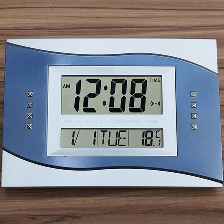6852N perpetual calendar electronic clock, multi-functional electronic clock, wall-mounted clock, desktop table clock, digital display electronic clock