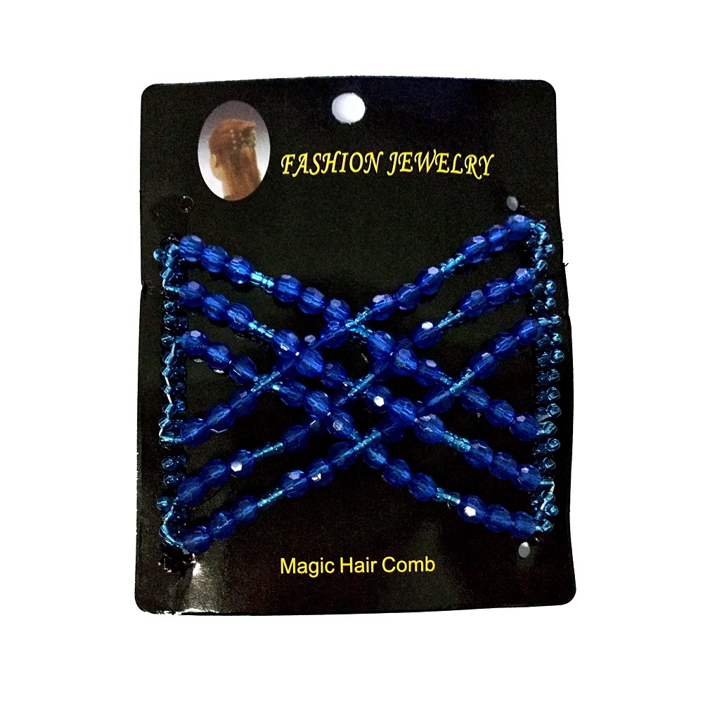 FLY12 new variety hair comb hairpin haircard beaded magic comb wire coiler hair comb modeling wholesale thumbnail