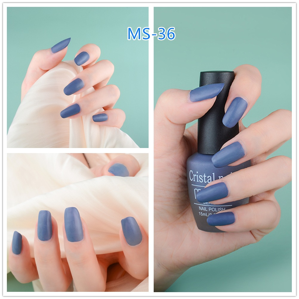 2020 New matte nail Polish wholesale set, Satin long-lasting and non-peelable matte bottle, factory direct sales detail image 1