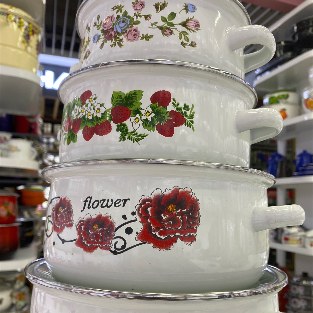 Enamel four-piece set