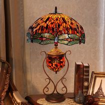 18 "retro red dragonfly living room atmospheric child and mother lamp art creative lamps