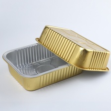 一次性金色铝箔锡纸烧烤烘焙餐盒