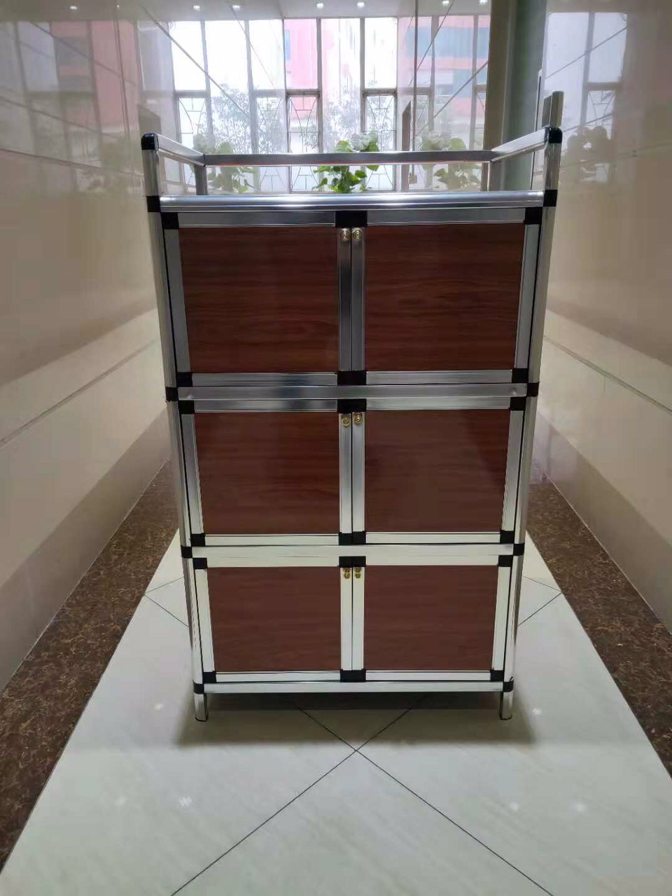 茶水柜铝合金柜子厨柜图