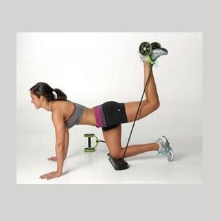 TS slimming household pull-up abdominal tonic two-wheeled pull-up two-wheeled fitness device full figure