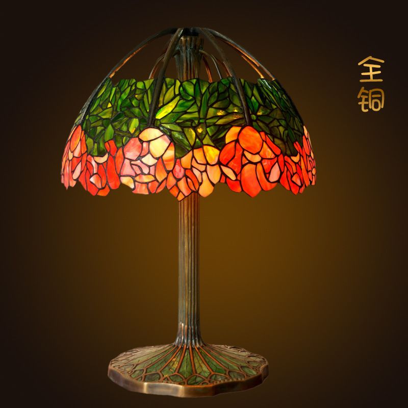 20 "lily desk lamp Classic decorative antique collection lamps retro all copper