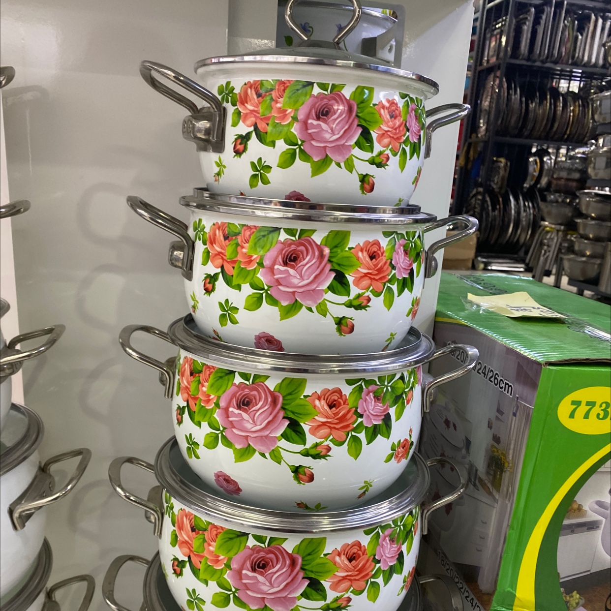 High-end five-piece enamel set