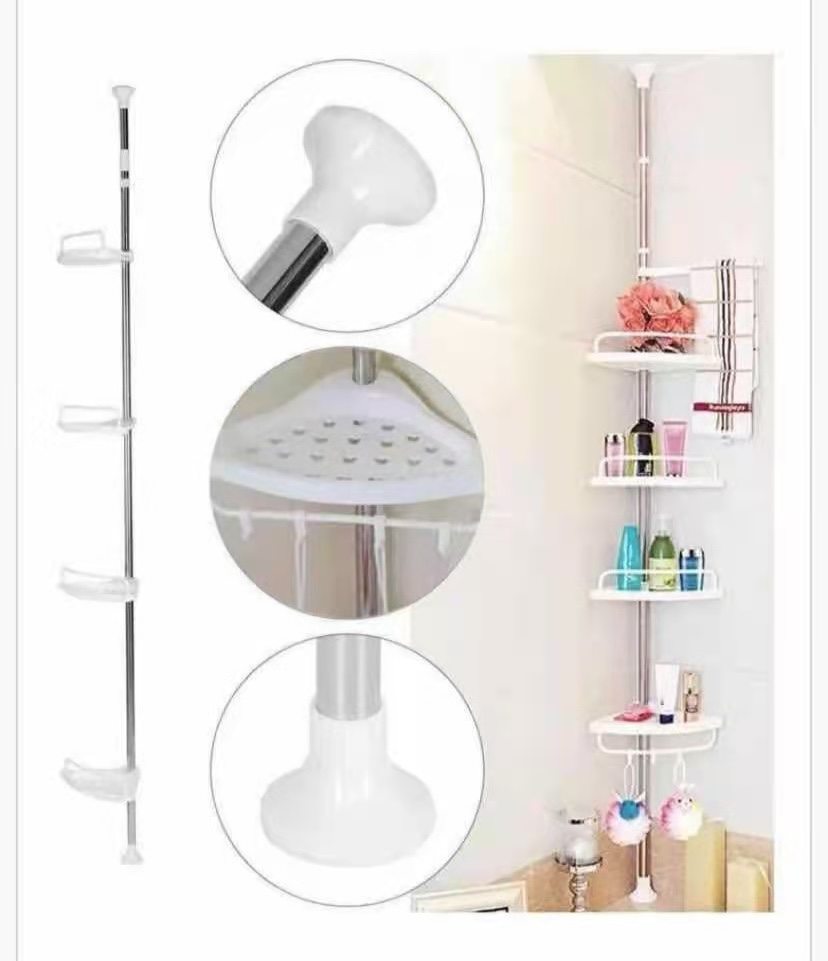 Ceiling bathroom corner shelf full figure