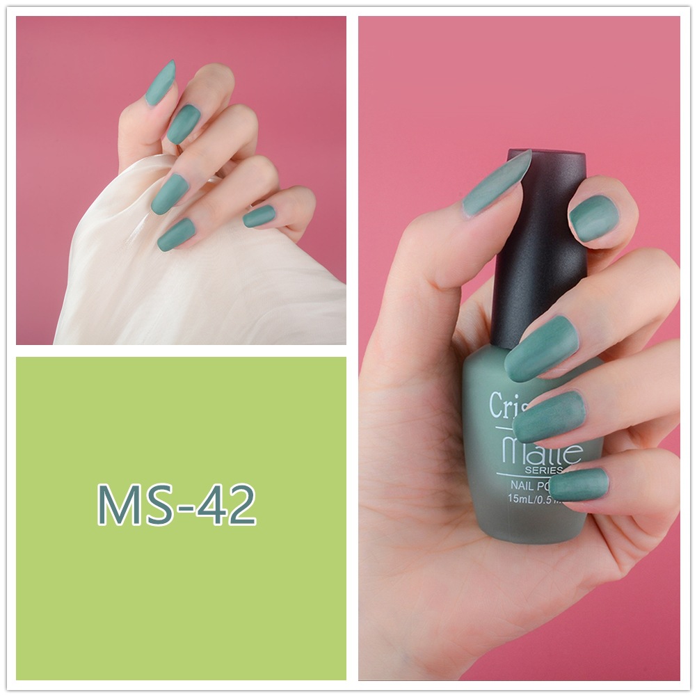 2020 New matte nail Polish wholesale set, Satin long-lasting and non-peelable matte bottle, factory direct sales detail image 4