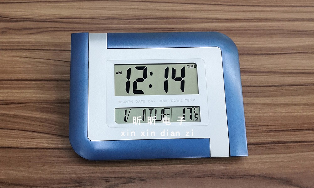 5887N perpetual calendar electronic clock, multi-functional large character clock, wall-mounted clock pic 3