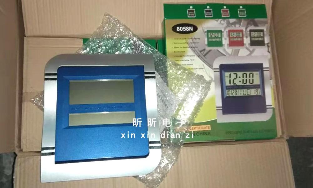 8058N perpetual calendar electronic clock, multi-functional electronic clock, wall-mounted clock, digital display clock pic 7