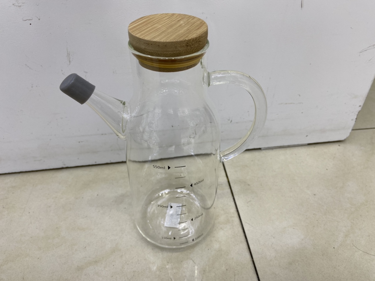 北欧耐热防回流带刻度 可控玻璃油壶厨房用品酱油瓶调味