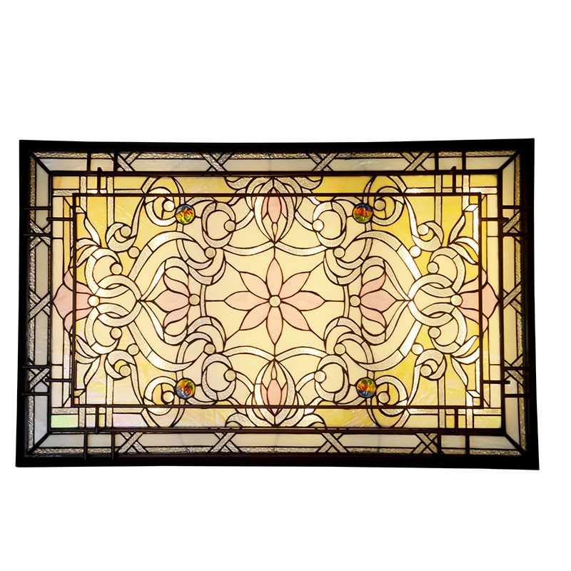 46 "Baroque ceiling light art glass LED variable tone light lamp