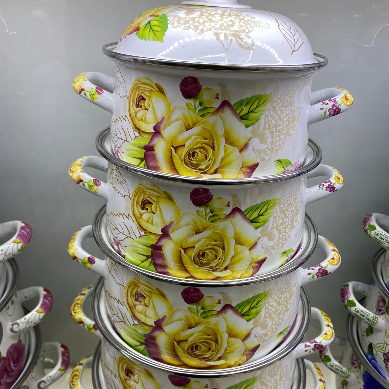 Enamel five-piece set