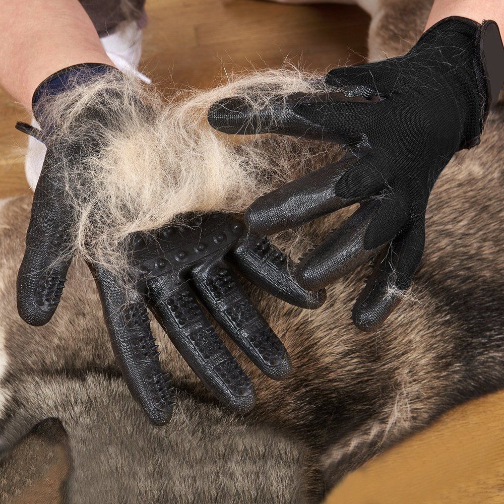 TS 跨境亚马逊宠物除毛手套 宠物清洁撸毛手套 宠物手套梳定制批发图