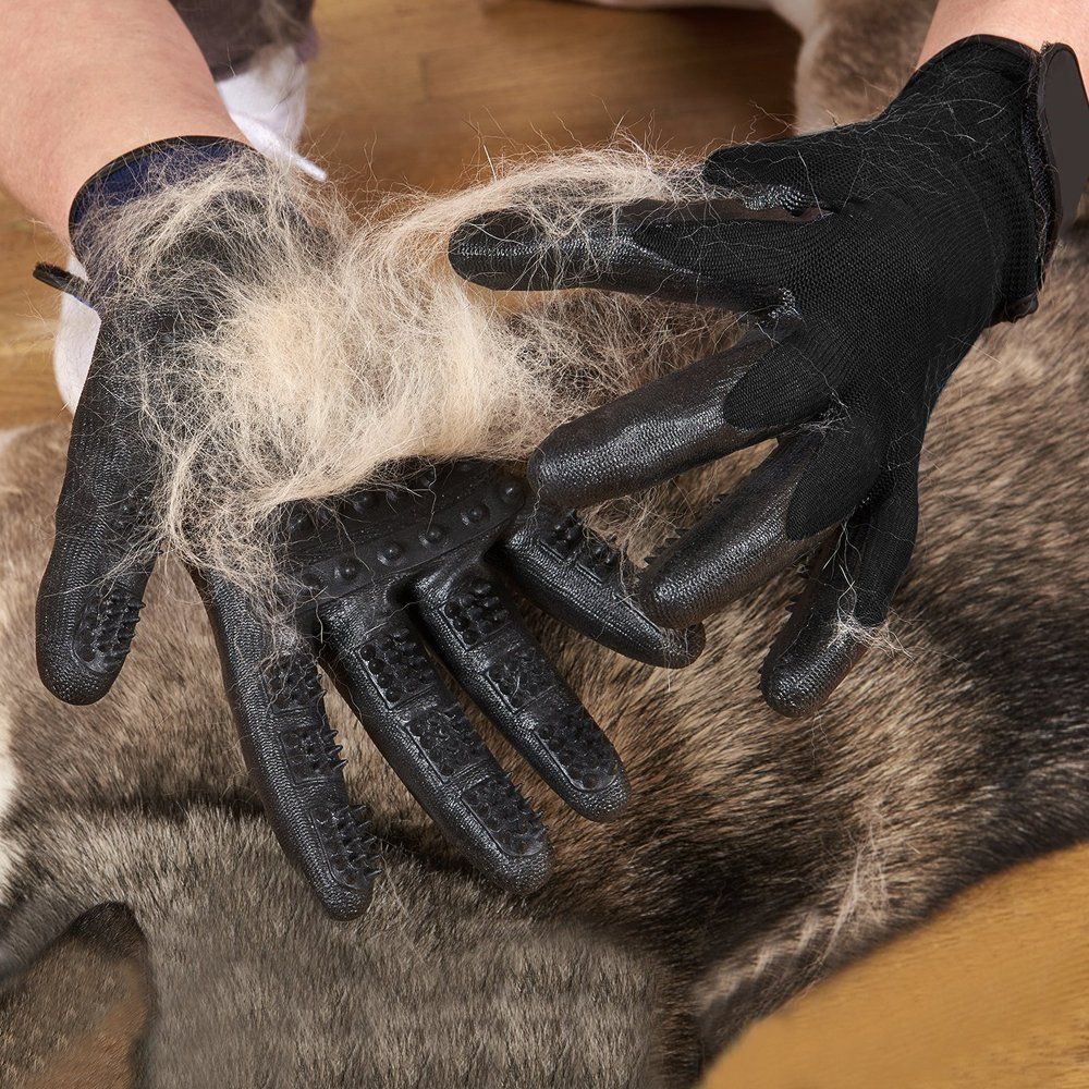 TS cross-border Amazon pet hair removal gloves Pet cleaning gloves Pet glove comb custom wholesale