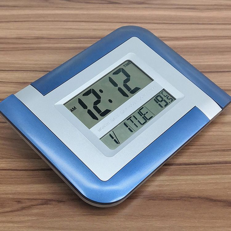 5887N perpetual calendar electronic clock, multi-functional large character clock, wall-mounted clock details Picture