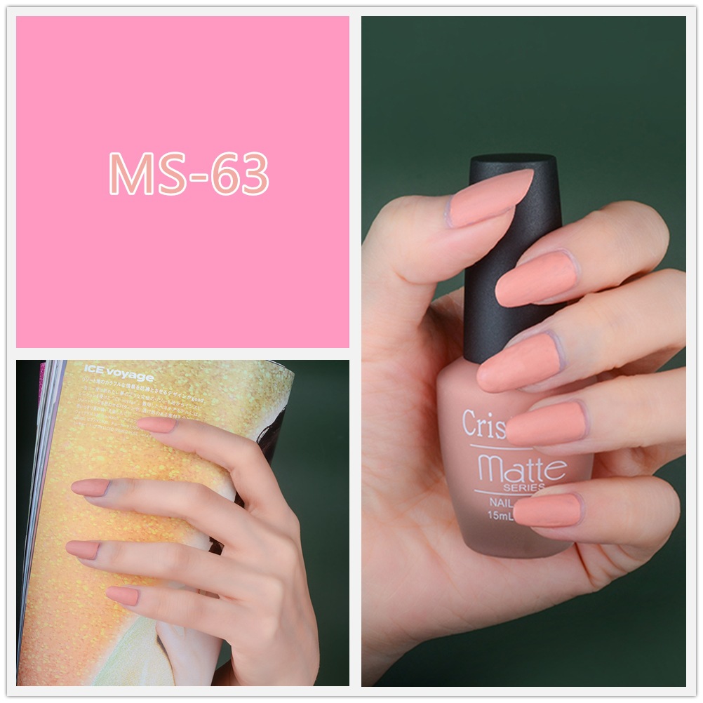 2020 New matte nail Polish wholesale set, Satin long-lasting and non-peelable matte bottle, factory direct sales detail image 5