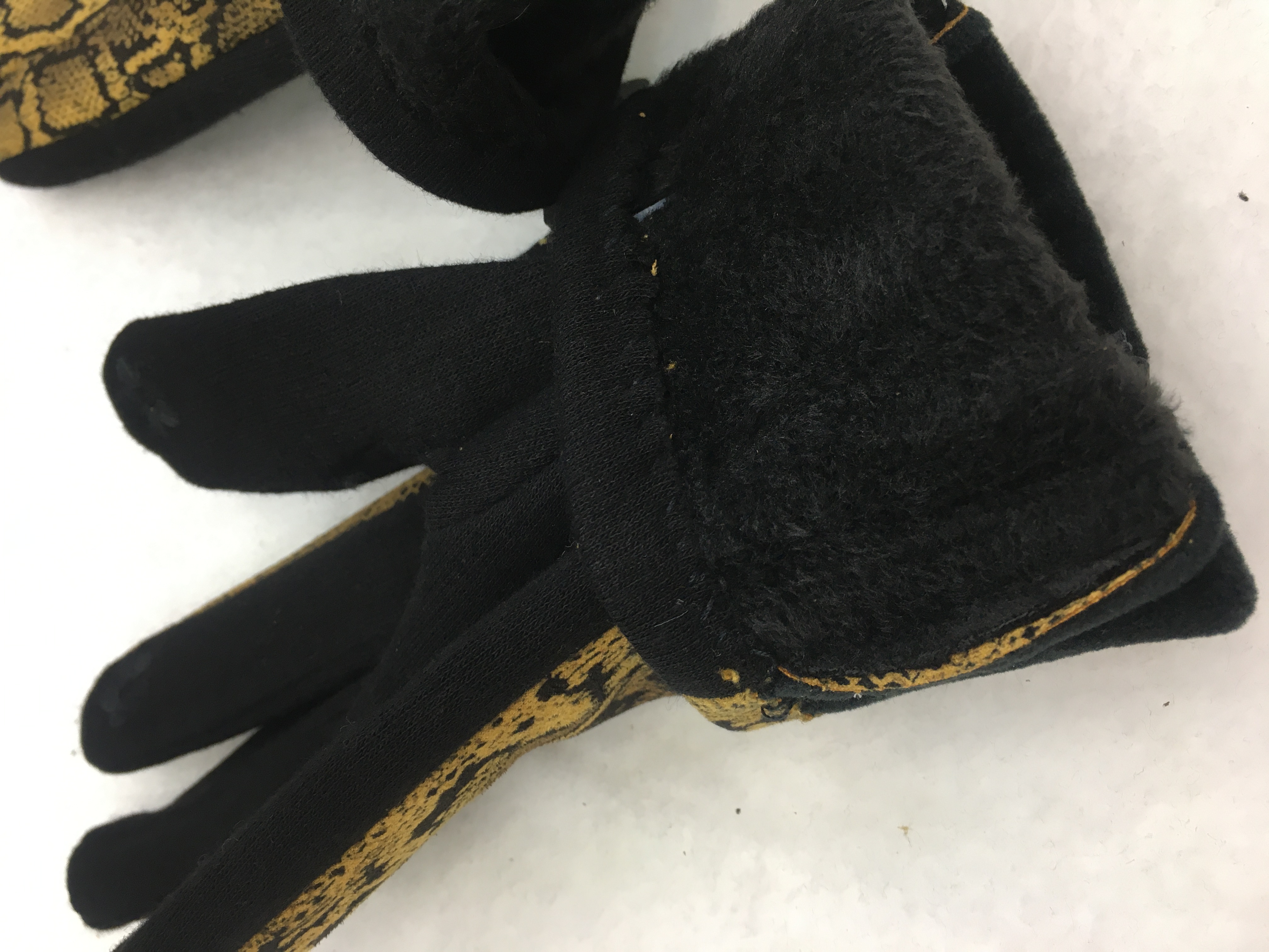Versión AB de piel de serpiente tirador de cuerda arco moda guantes de pantalla táctil cálido con fleece y engrosamiento guantes calientes undefined