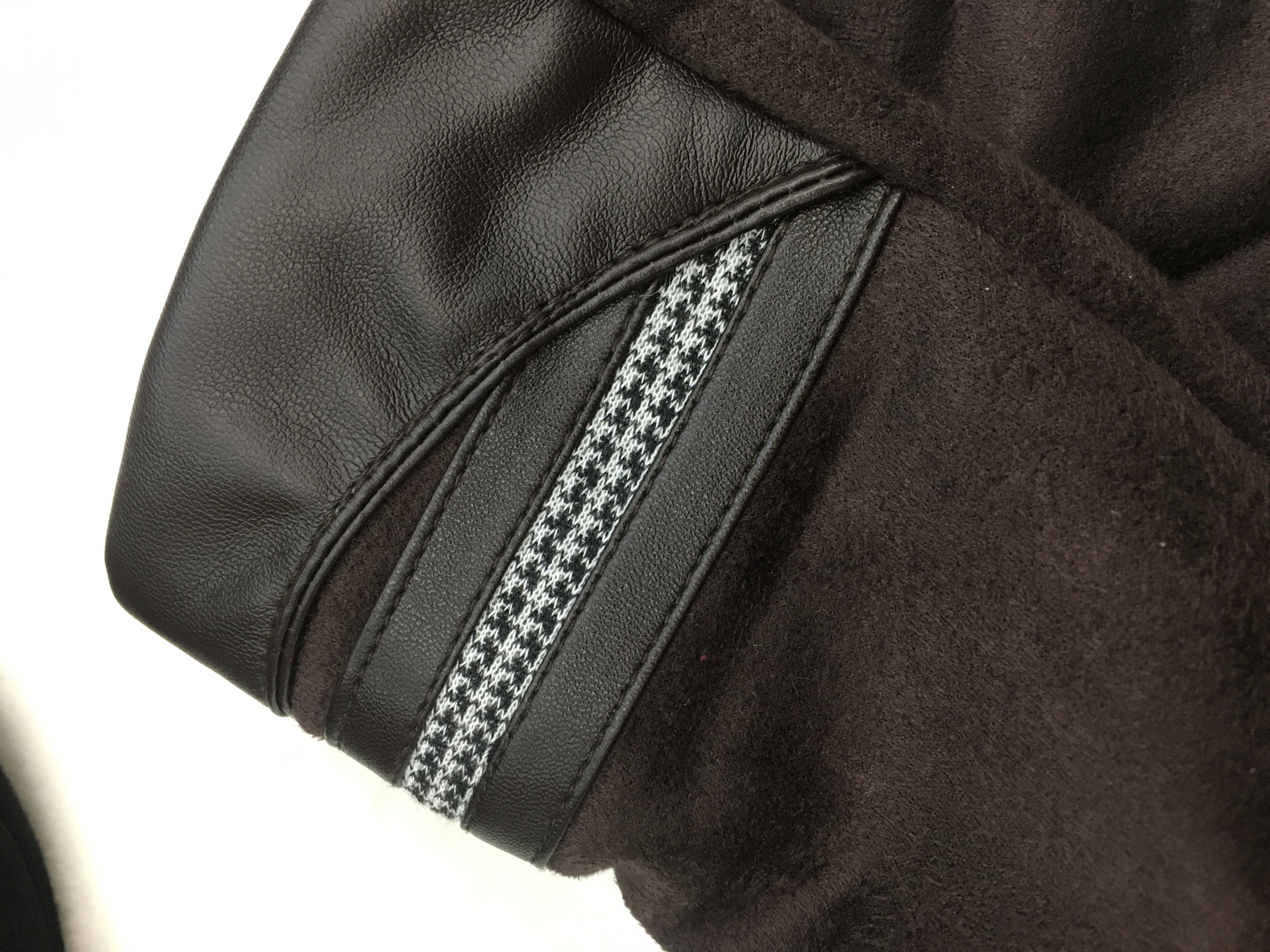 Thousand birds check hombres casual gamuza guantes de terciopelo más terciopelo guantes calientes Specification image
