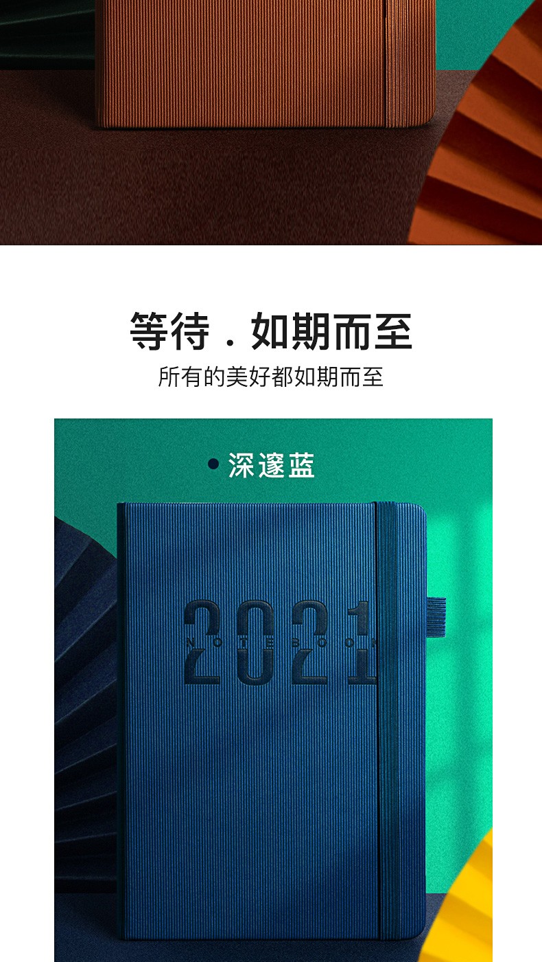 2021日程本365天日记本自律打卡计划本日历记事本年历笔记本定制详情图2