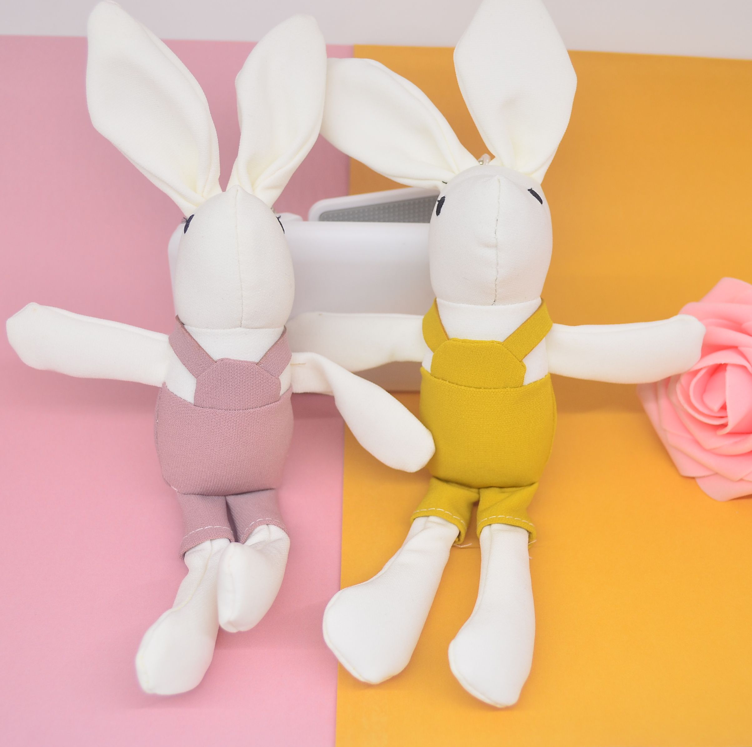 Wishing rabbit with harness