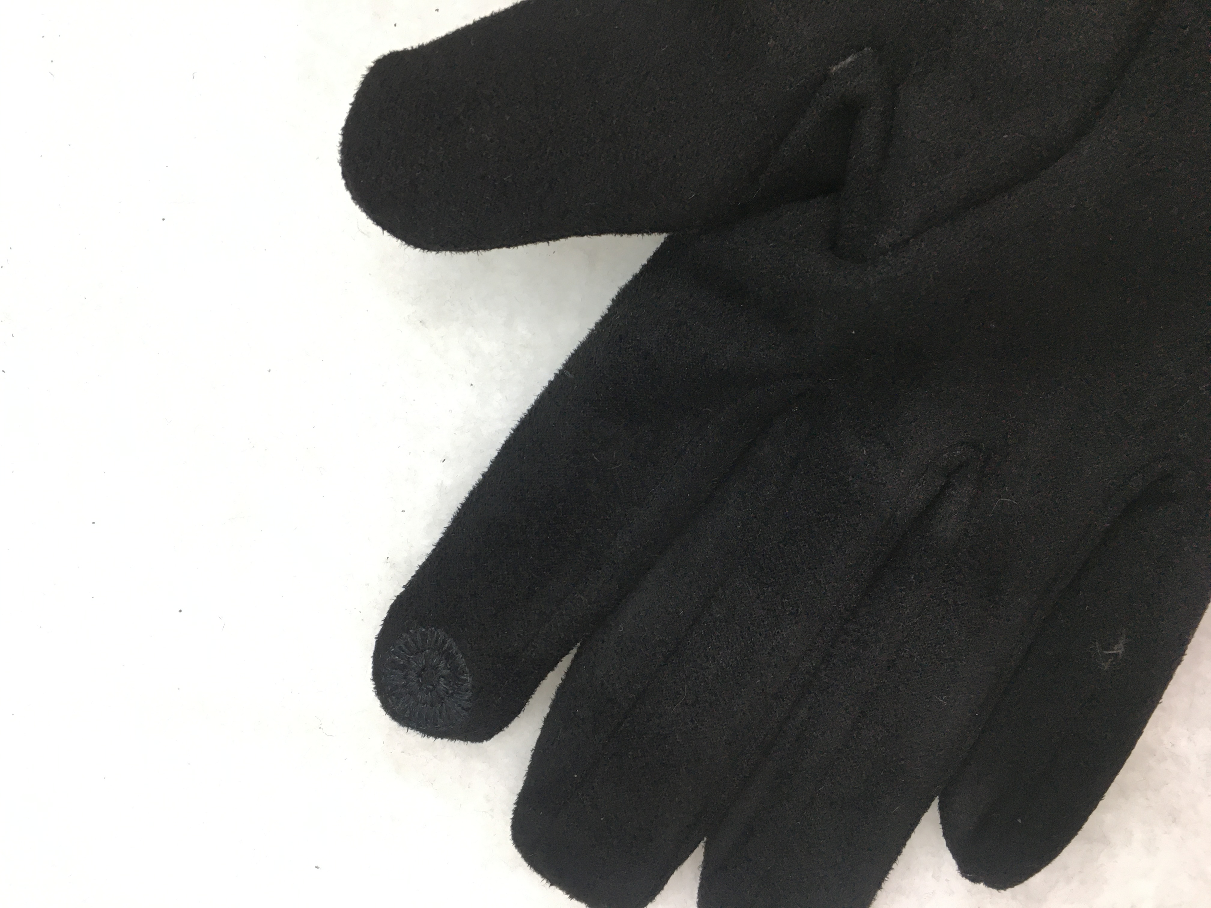 Hombres rokou ciclismo casual comodidad y calor más suave y más grueso polar polar interior ante guantes de piel guantes de pantalla táctil detail image 3