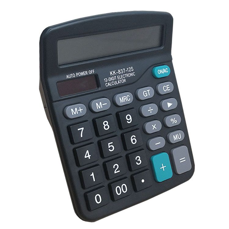 The KK-837-12S solar-powered calculator is a 12-digit display desktop office calculator Application Scenario