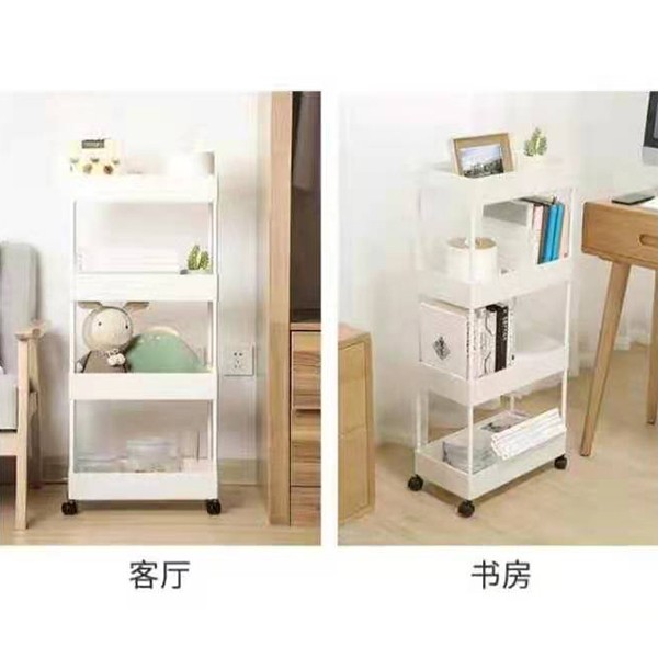 Multi-layer movable storage rack, seasoning rack, kitchen, living room, bedroom, bathroom floor storage rack with wheels A971 detail image 5