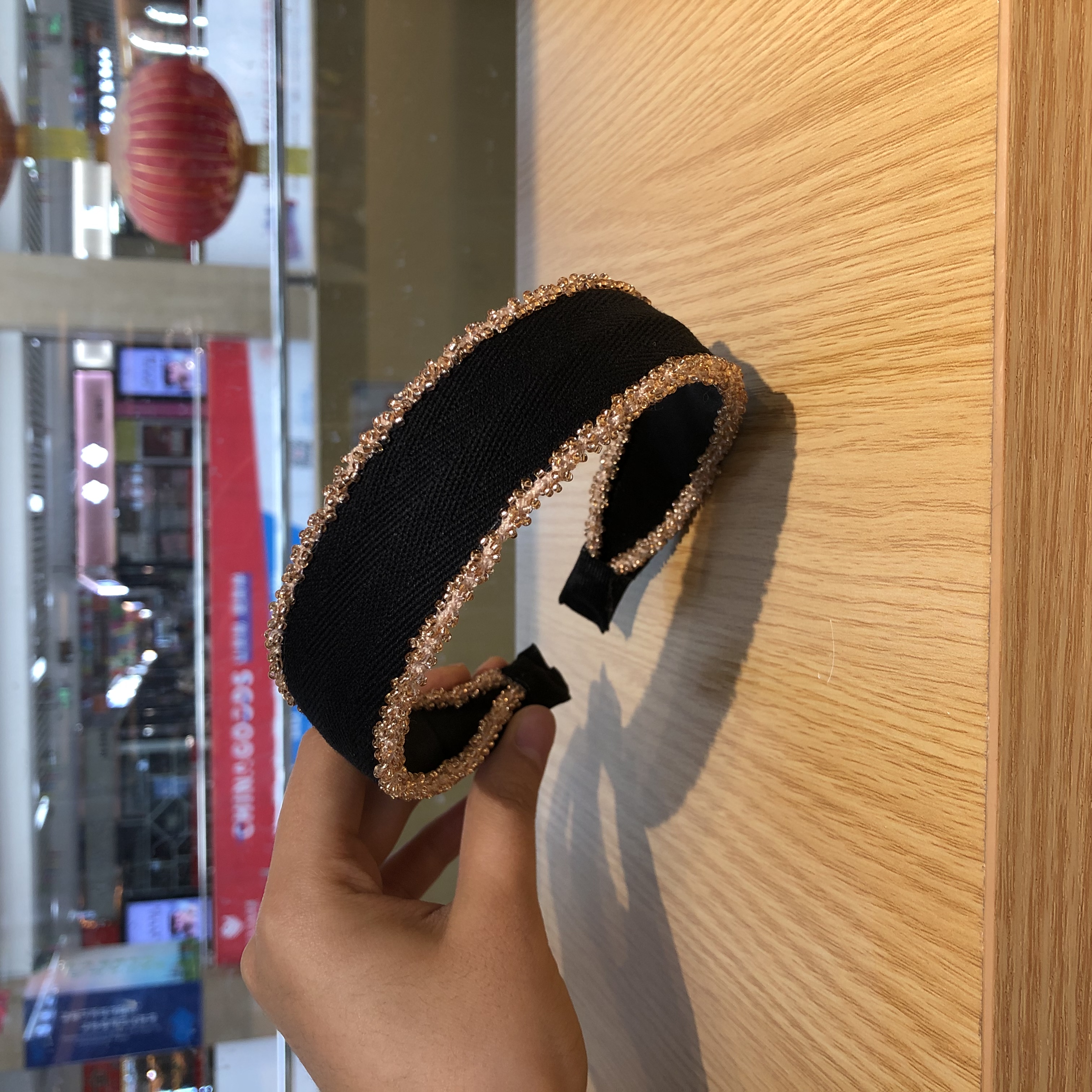2020 Small Fragrant Wind Rice Bead Headband Colorful And Delicious Super Good Look At All Want Scrunchie Specification drawing