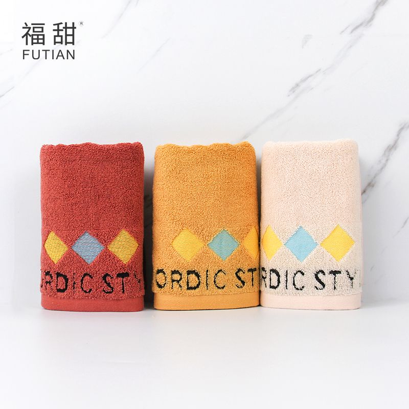 义乌好货-福甜-秋冬新款北欧毛巾纯棉加厚洗脸巾柔软吸水面巾产品图