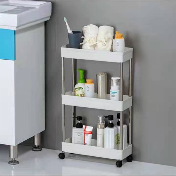 Multi-layer movable storage rack, seasoning rack, kitchen, living room, bedroom, bathroom floor storage rack with wheels A971 detail image 3