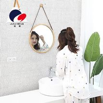 竹质北欧风房间洗手间镜子化妆镜挂壁式室内镜      A132