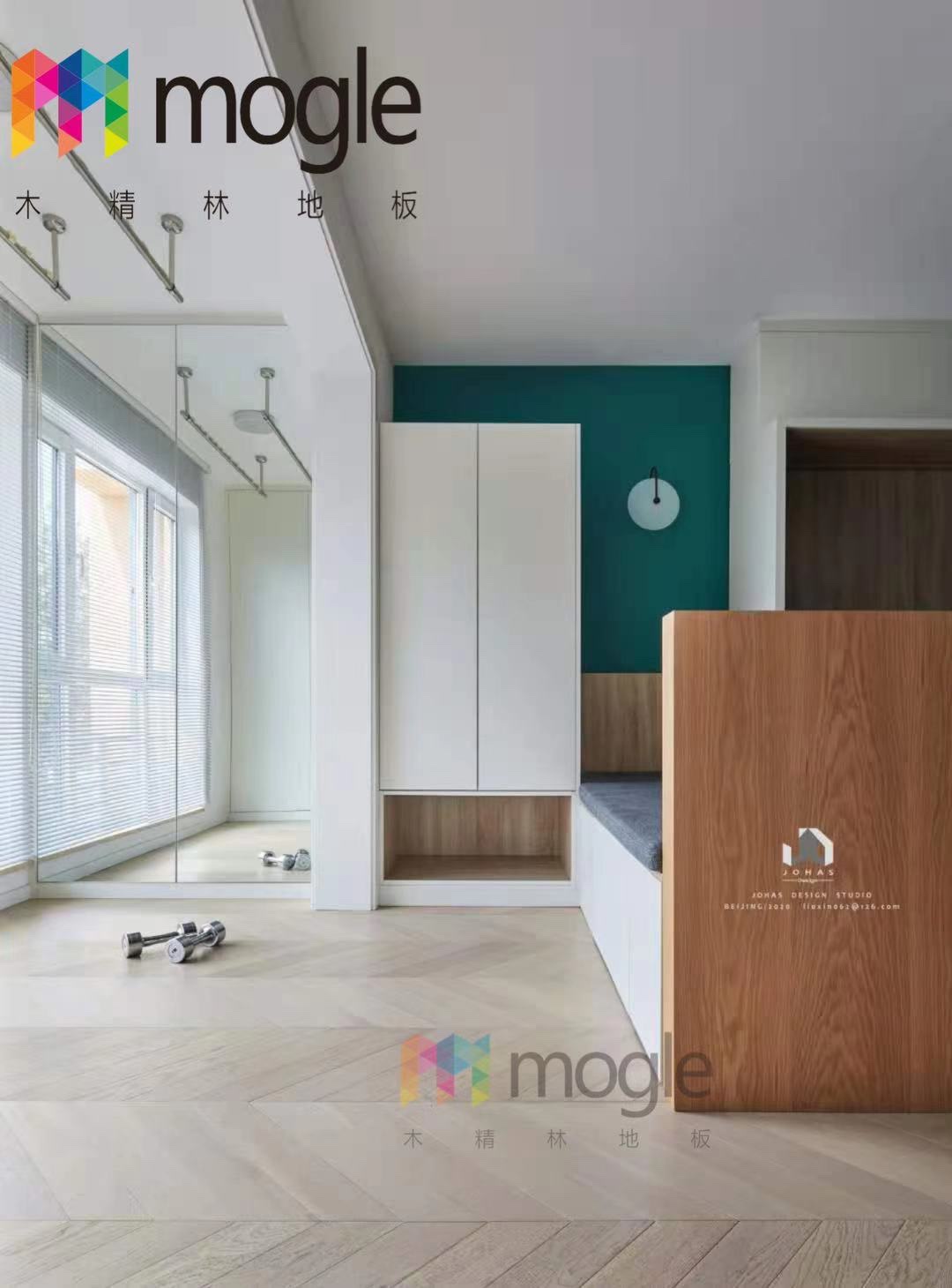 北欧美式风格大自然原木色客厅卧室家用原木实木地板强化复合木地板mt_263详情图1