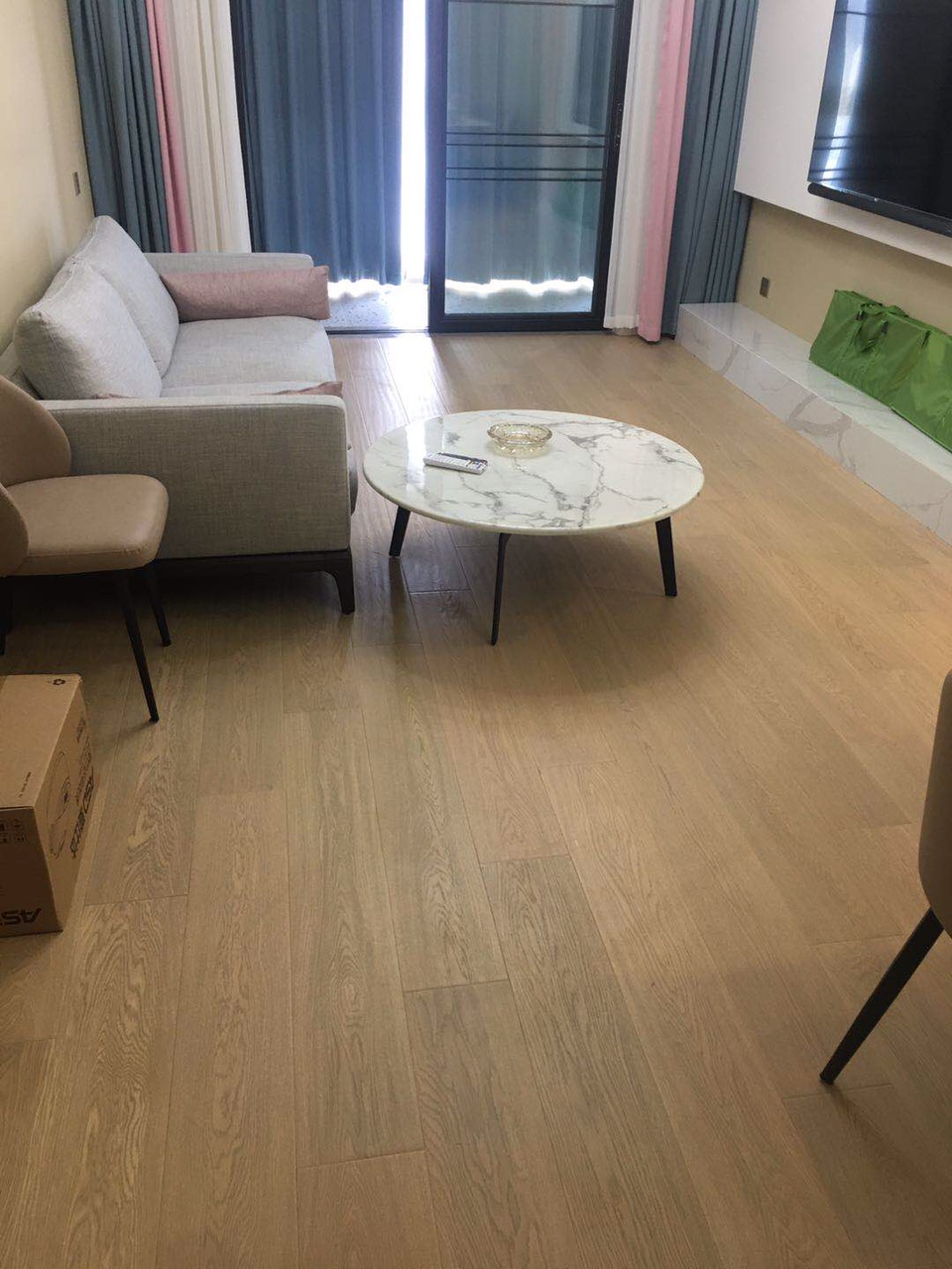 北欧美式风格大自然原木色客厅卧室家用原木实木地板强化复合木地板mt.018.1图