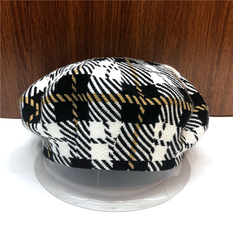 2021 Cashmere Fashion Women's Beret one-piece Hat Grandpa Style Wool Warm Hat Winter New Product YG-2021-2 details Picture