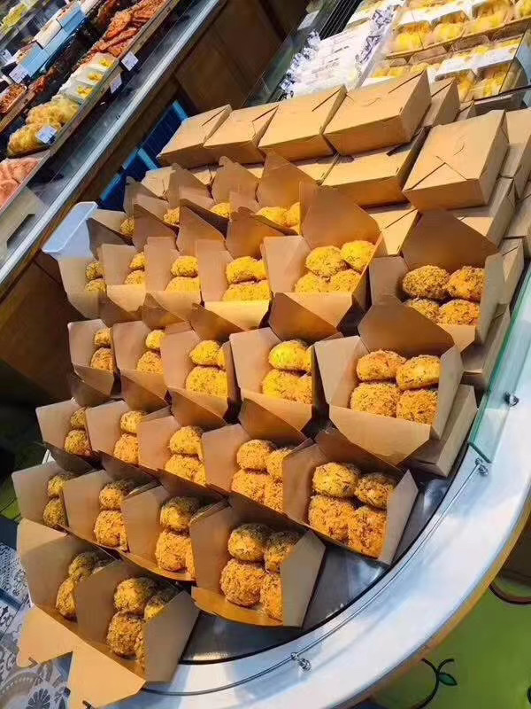 塑料盒一次性饭盒打包盒牛皮纸盒沙拉盒详情图3