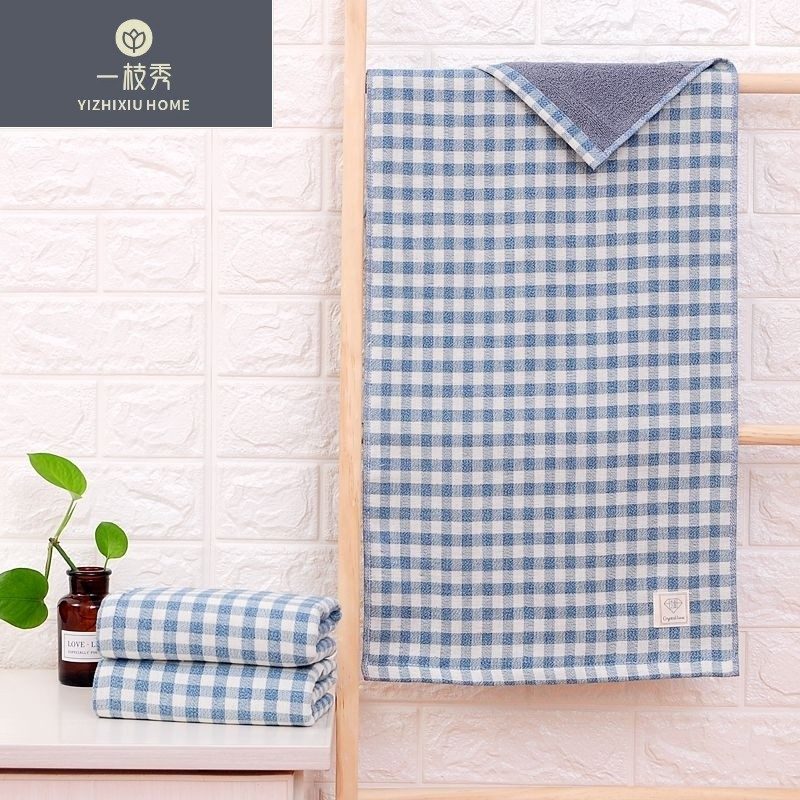 Yizhixiu Towel Crystal Love, Pure cotton checkered, Light, absorbent and breathable, Factory Direct sales 5121 detail image 3