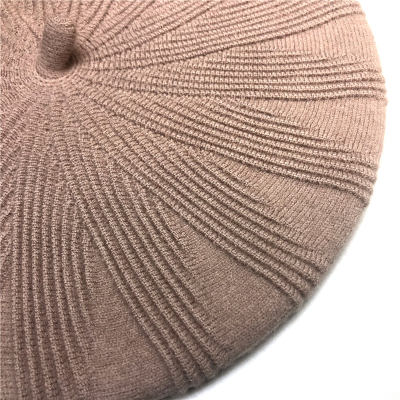 Cashmere three-dimensional Beret hats for men, fashionable wool hats for grandpas and grandmas in autumn and winter, new men's Beret one-piece hats Specification image